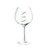 Wijnglas Rode Wijn Transparant/Zilver - Wijn glas - J-Line - livinglovely.nl
