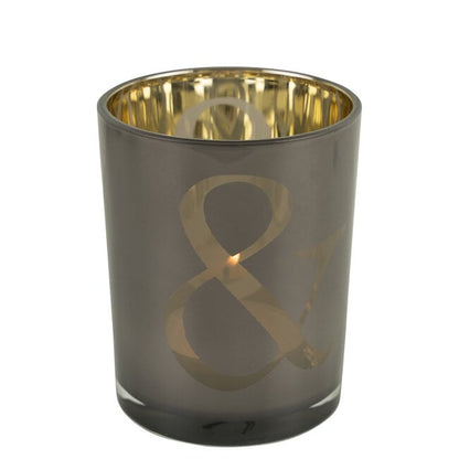 Windlicht &amp; Taupe 12cm - Windlicht - Mars &amp; More - livinglovely.nl