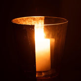 Windlicht Boe Half Goud Medium - Windlicht - J-Line - livinglovely.nl