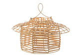 Windlicht Hangend Laag Rattan Naturel - Buiten-divers - J-Line - livinglovely.nl