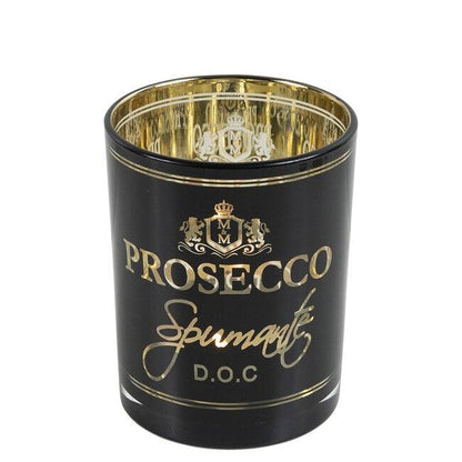 Windlicht Wijn Prosecco Zwart Medium 12cm - Windlicht - Mars &amp; More - livinglovely.nl