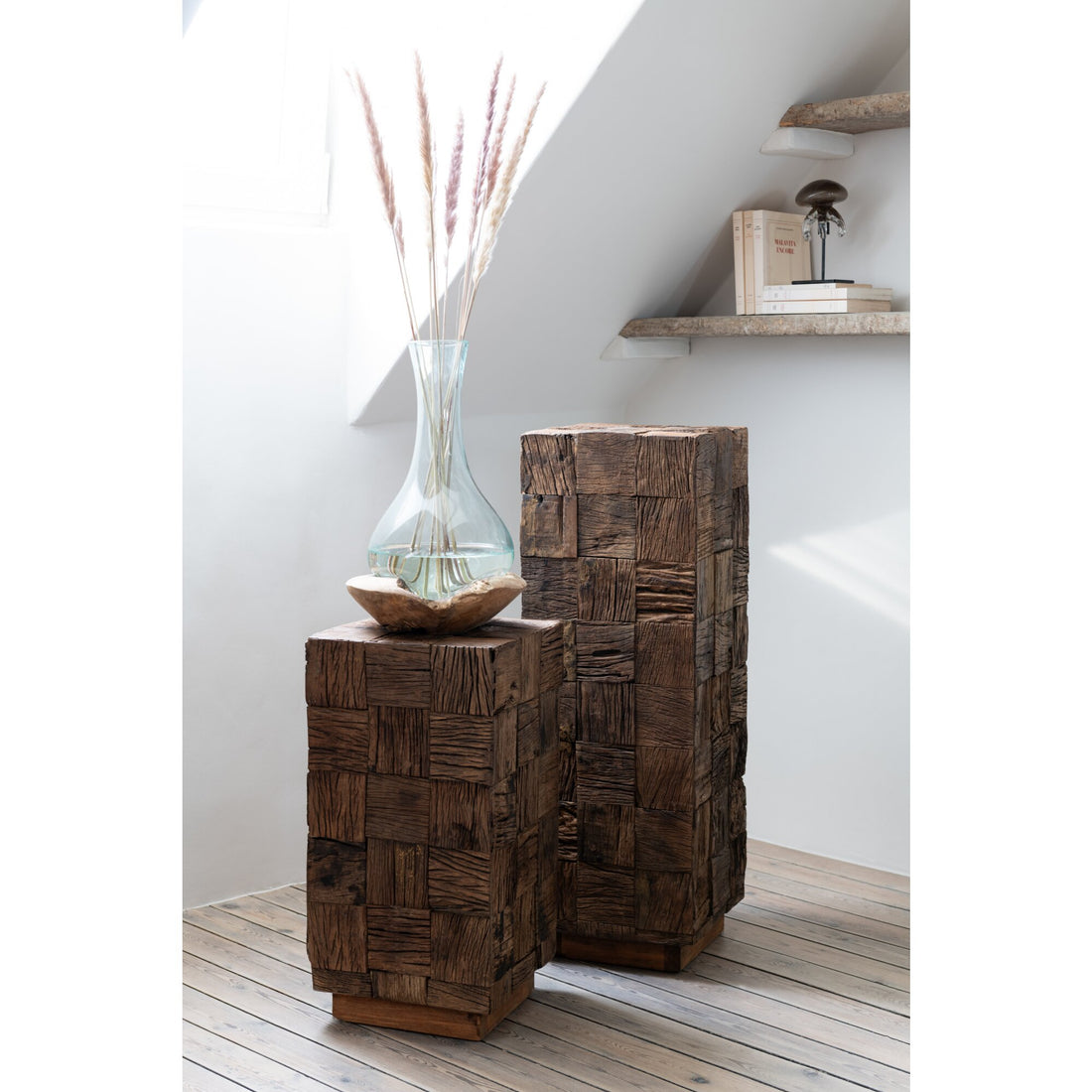 Säule Altholz Natur Mittel J-Line