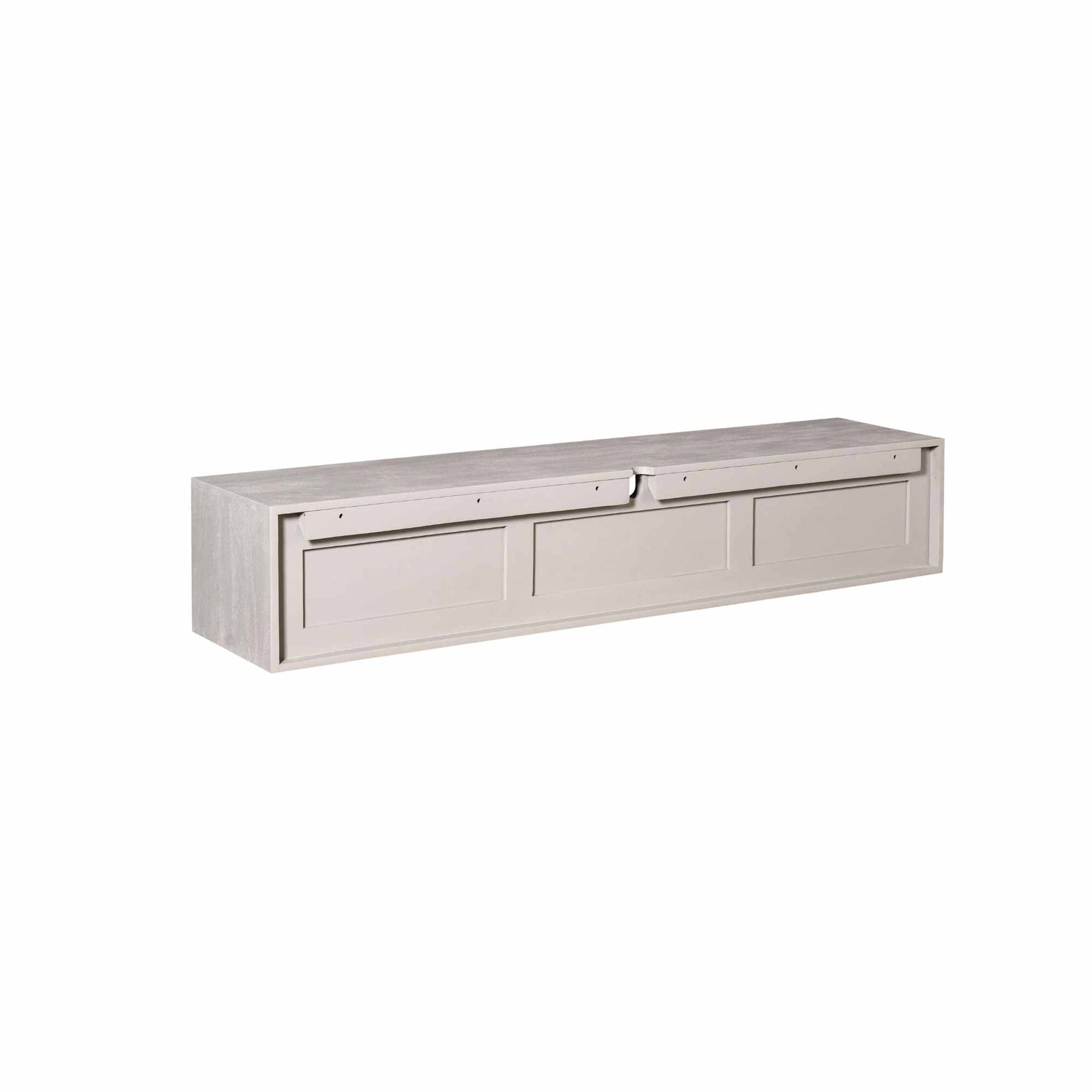TV-meubel Ambiance Taupe 160 cm van Starfurn, zwevend model met handgemaakte afwerking