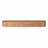Excellent tv-meubel in naturel zonder poten, klaar voor wandmontage