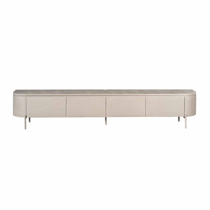 Zwevend TV-meubel Excellent Taupe 240cm van Starfurn zonder pootjes, als zwevend meubel