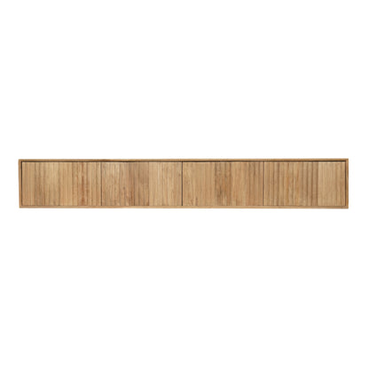 Zwevend tv meubel Madison van Starfurn in naturel mangohout, 240 cm breed